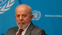 Lula, durante uma entrevista coletiva na sede da ONU, em Nova York – 25/9/2024 | Foto: David Dee Delgado/Reuters