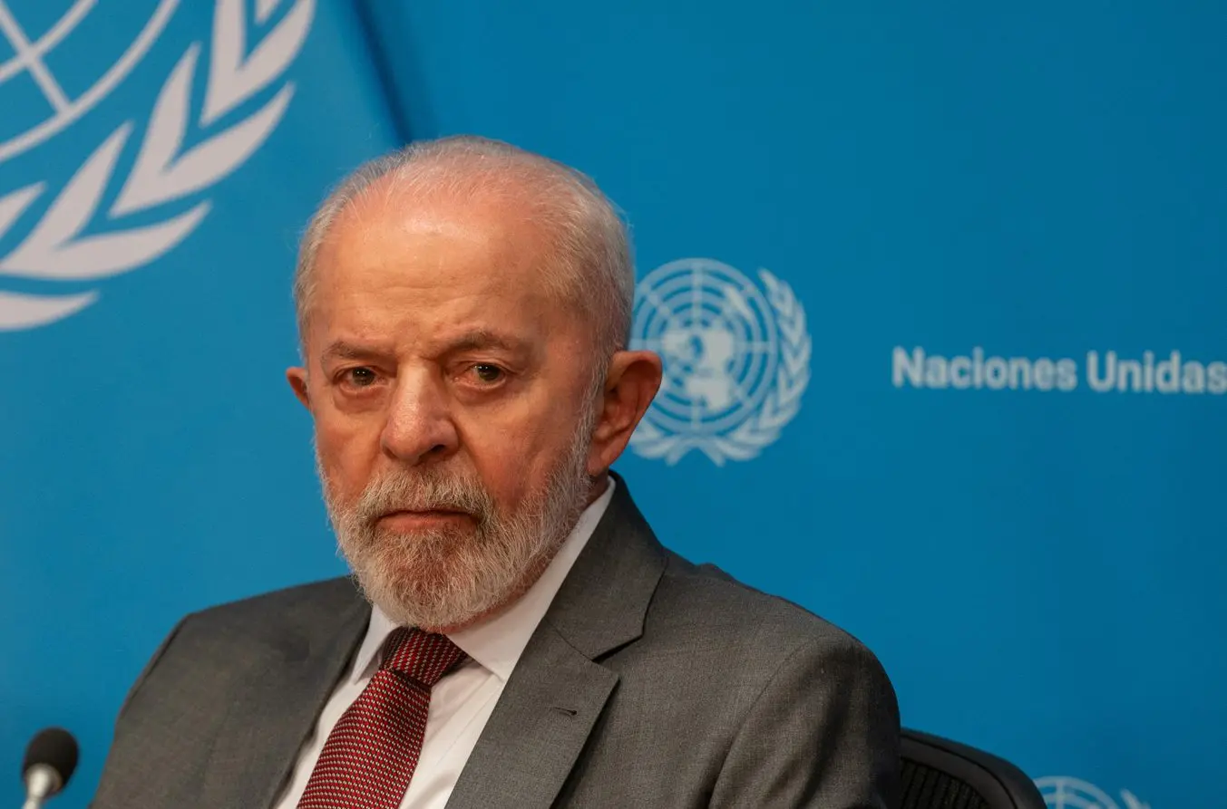 Lula, durante uma entrevista coletiva na sede da ONU, em Nova York – 25/9/2024 | Foto: David Dee Delgado/Reuters