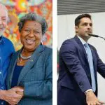 Presidente Lula, ministra dos Direitos Humanos, Macaé Evaristo, e o deputado estadual por SP Leonardo Siqueira