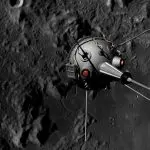 A sonda da missão Luna 2, da União Soviética, que chegou à Lua