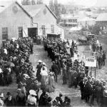 Mulheres votando em Auckland, na Nova Zelândia, em 1899