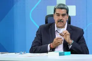 Nicolás Maduro durante campanha para a Presidência