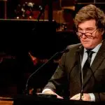 O presidente argentino Javier Milei