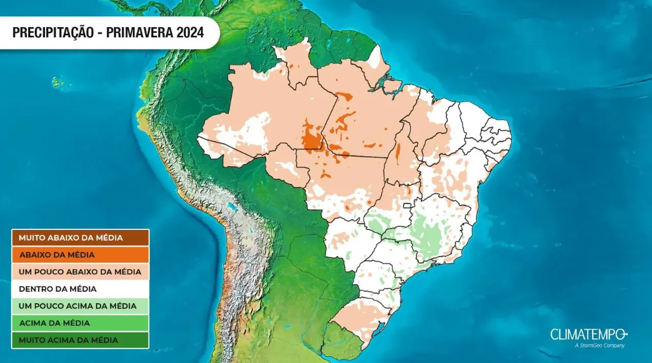 Em contrapartida, o Rio Grande do Sul deve permanecer em alerta, pois as chuvas devem ficar abaixo da média durante a primavera | Foto: Divulgação/Climatempo