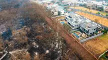 Vista aérea da zona sul da cidade de Ribeirão Preto mostra o resultado dos incêndios florestais que assolaram o Estado de Estado de São Paulo - 25/8/2024 | Foto: Thiago Calil/Agência de Fotografia/Estadão Conteúdo
