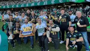 A parceria do time com o Coritiba iniciou em 2011 | Foto: Divulgação/Coritiba Crocodiles