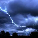 Tempestade com raios