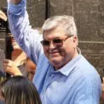 José Luiz Datena durante evento com apoiadores