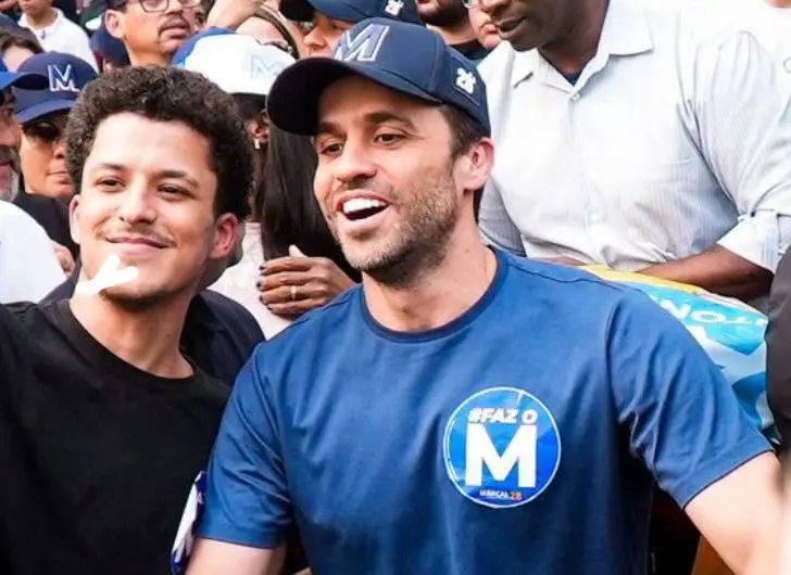 Pablo Marçal durante evento com apoiadores