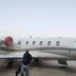 Aeronave de Gusttavo Lima estava no Aeroporto de Jundiaí | Foto: Divulgação/Polícia Civil de SP