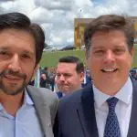 O prefeito de SP, Ricardo Nunes, e o presidente do MDB, Baleia Rossi, durante encontro em 2020 | Foto: Reprodução/Redes sociais