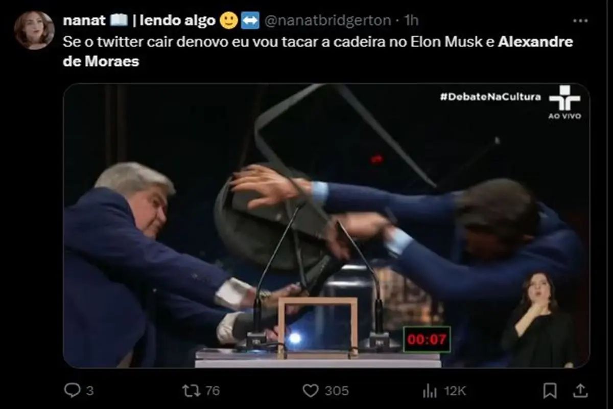 Meme sobre volta do Twitter/X
