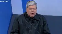 Depois de 'cadeirada', Datena participou de debate da RedeTV nesta terça-feira, 17 | Foto: Reprodução/RedeTV