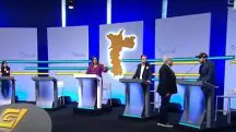 Datena saiu do lugar durante debate e confrontou Marçal | Foto: Reprodução/TV Gazeta