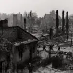 Depois de sofrer pesados bombardeios, a Polônia rendeu-se 27 de setembro de 1939 | Foto: Reprodução/United States Holocaust Memorial Museum