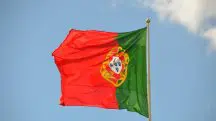 A bandeira de Portugal