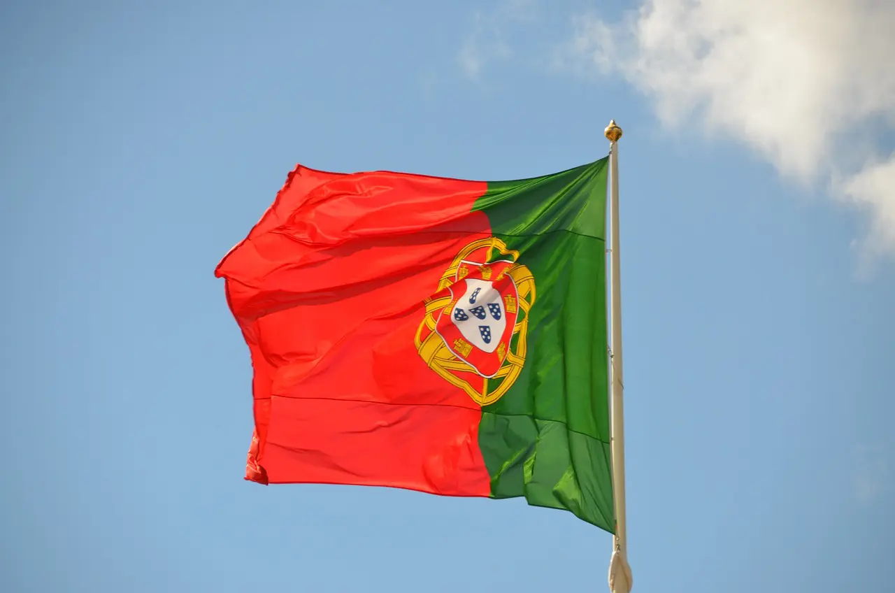A bandeira de Portugal