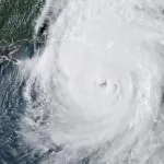 Furacão atingiu o solo na última quinta-feira, 26 | Foto: Divulgação/NOAA