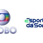 Foto dos logotipos da Globo e da Esportes da Sorte