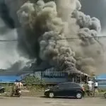 Incêndio de grandes proporções atinge indústria de alimentos no Paraná