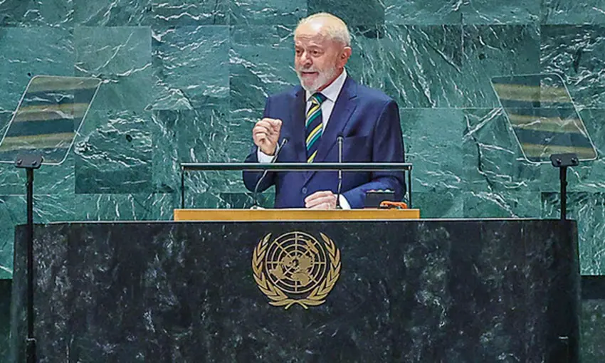Na ONU, Lula disse que a democracia vive ‘seu momento mais crítico desde a II Guerra Mundial’ | Foto: Ricardo Stuckert/PR