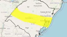 mapa de alerta de tempestade no rio grande do sul