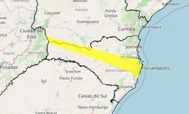 Tempestade afeta SC, inclusive a capital Florianópolis