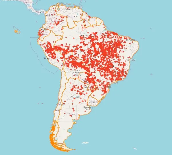 Foto de queimada na região do Cerrado | Foto: Inpe/Divulgação
