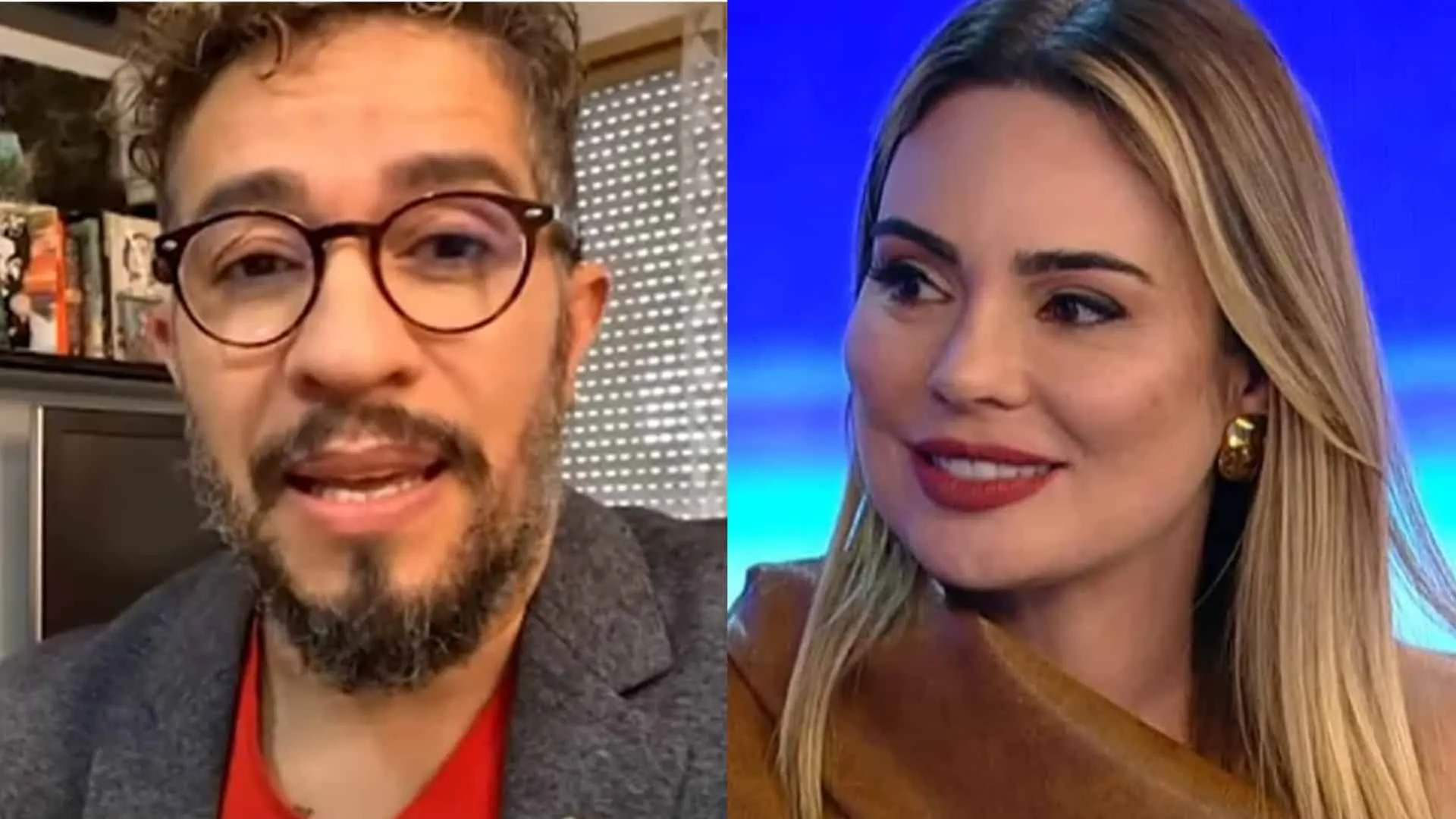 Foto de Jean Wyllys e Rachel Sheherazade