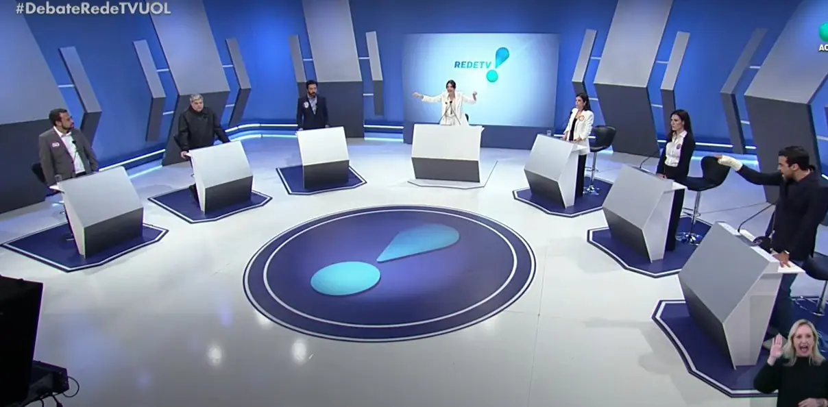 Debate na RedeTV/UOL | Foto: Reprodução: YouTube/RedeTV
