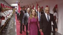 Alexandre de Moraes e sua mulher. | Foto: Reprodução/TSE