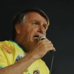 Bolsonaro discursa durante comício em Goiânia | Foto: Instagram/Fred Rodrigues