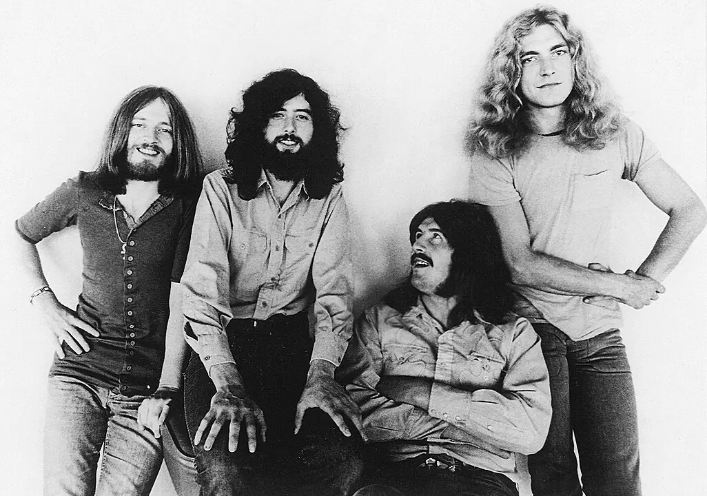 John Paul Jones, Jimmy Page, John Bonham e Robert Plant: fim trágico de uma das principais bandas de rock | Foto: Wikimedia Commons