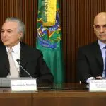 Temer e seu indicado, Alexandre de Moraes; recomendações ao STF para aliviar pressão institucional | Foto: Valter Campanato/Agência Brasil)