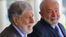 O assessor especial da presidência, Celso Amorim, durante visita do presidente da Argentina, Alberto Fernández | Foto: Fábio Rodrigues-Pozzebom/ Agência Brasil