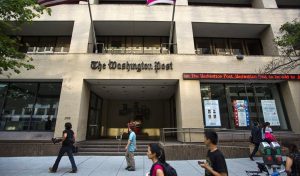 Sede do jornal Washington Post, no centro político dos Estados Unidos: neutralidade incomoda alas da imprensa esquerdista | Foto: Reprodução/Twitter/X