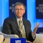 Bill Gates durante Fórum Econômico Mundial