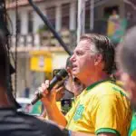 Bolsonaro em visita a Santarém (PA), nesta quarta-feira, 16, para apoio à candidatura do vereador JK do Povão, que concorre à Prefeitura pelo Partido Liberal | Foto: PL/Divulgação