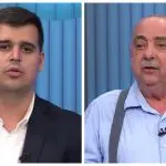 Bruno Engler (PL) e Fuad Noman (PSD), em debate na Globo