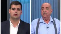 Bruno Engler (PL) e Fuad Noman (PSD), em debate na Globo