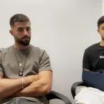 Yosef Haim, à esquerda, e Yarden Avraham, à direita. Ambos lutaram por Israel contra o Hamas em 7 de outubro | Foto: Reprodução/Revista Oeste