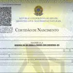 Certidão de Nascimento ilustrativa, em alusão à matéria da mudança dos documentos no Brasil