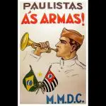 Cartaz que convocou paulistas às armas, na Revolução de 1932