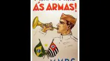 Cartaz que convocou paulistas às armas, na Revolução de 1932