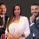 Luís Artur Nogueira (esq.), Amanda Sampaio (centro) e Carlo Cauti (dir.) venceram prêmio na categoria Jornalista | Foto: Montagem/Revista Oeste