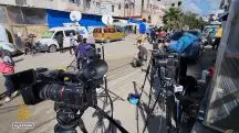 Cobertura da Al-Jazeera em Gaza | Foto: YouTube/Reprodução