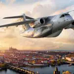O C-390 da Embraer destaca-se por sua carga útil de 26 toneladas, velocidade de 470 nós e aviônicos avançados | Foto: Divulgação/Embraer