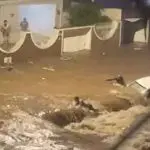 Enxurrada em Campinas, depois de fortes chuvas no interior de São Paulo