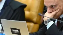 O ministro Alexandre de Moraes, alvo da análise de Gilmar Mendes, durante uma sessão plenária no STF - 26/09/2024 | Foto: Ton Molina/Estadão Conteúdo