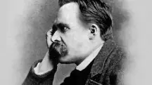 Perfil do filósofo alemão Friedrich Nietzsche